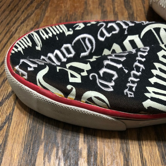 Cute Black White and Red Juicy Couture Slip On Sneakers - Picture 6 of 6